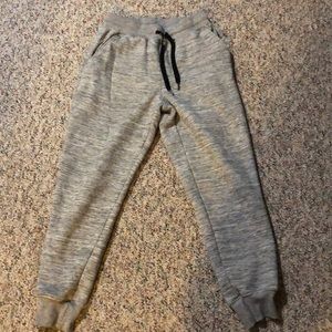 George, White and Grey Fuzzy Sweatpants